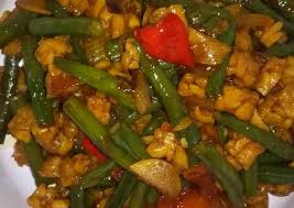 Resep kacang panjang tempe